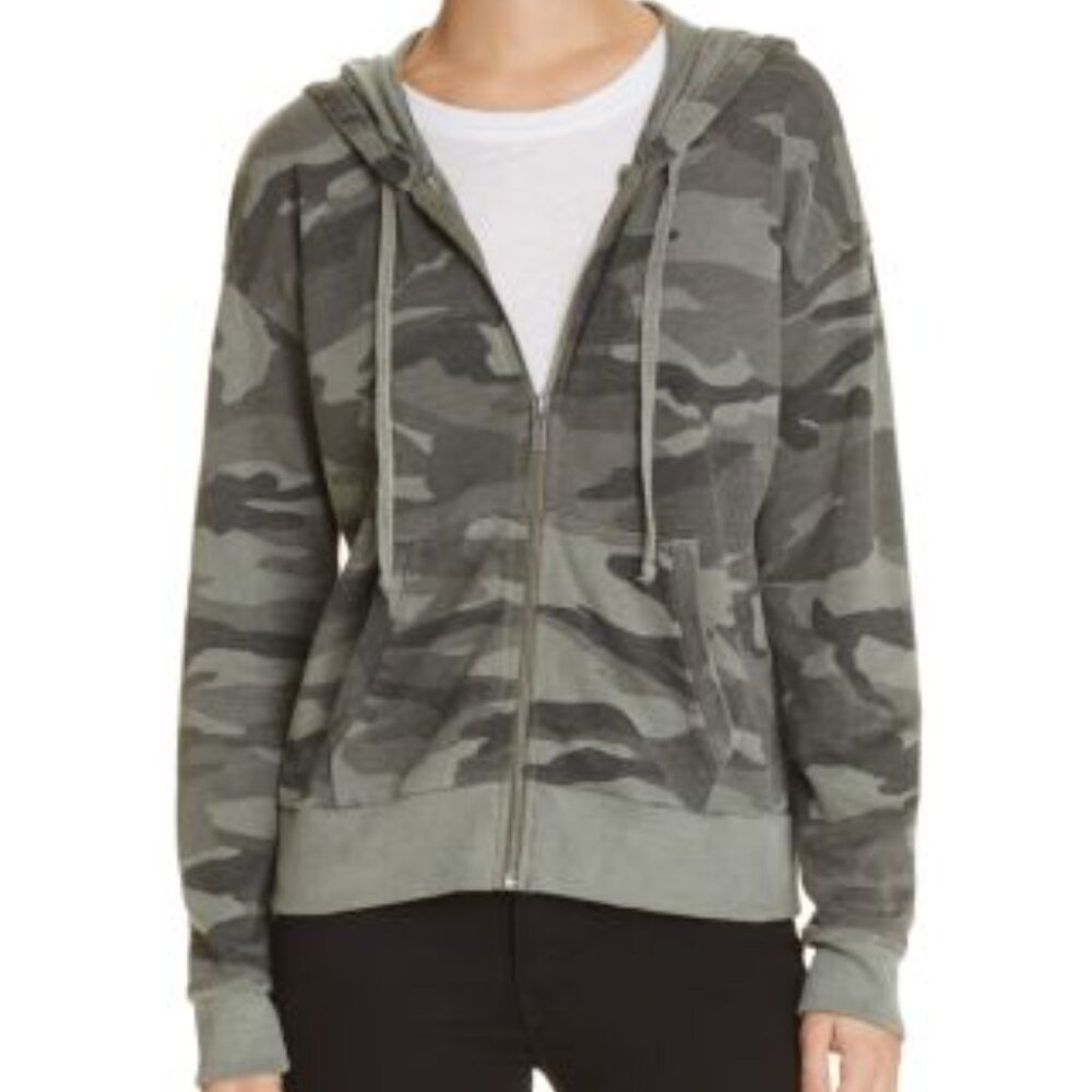 Splendid Gray Camouflage Hoodie in XS